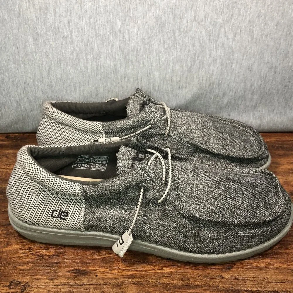 Hey Dude Wally Stretch Mens Size 13‎ Gray Low Top Causal Shoes